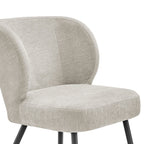Dusklia - Mabel Set of 2 Dining Chairs - Chenille - Natural