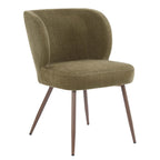 Dusklia - Mabel Set of 2 Dining Chairs - Chenille Olive