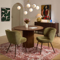 Dusklia - Mabel Set of 2 Dining Chairs - Chenille Olive