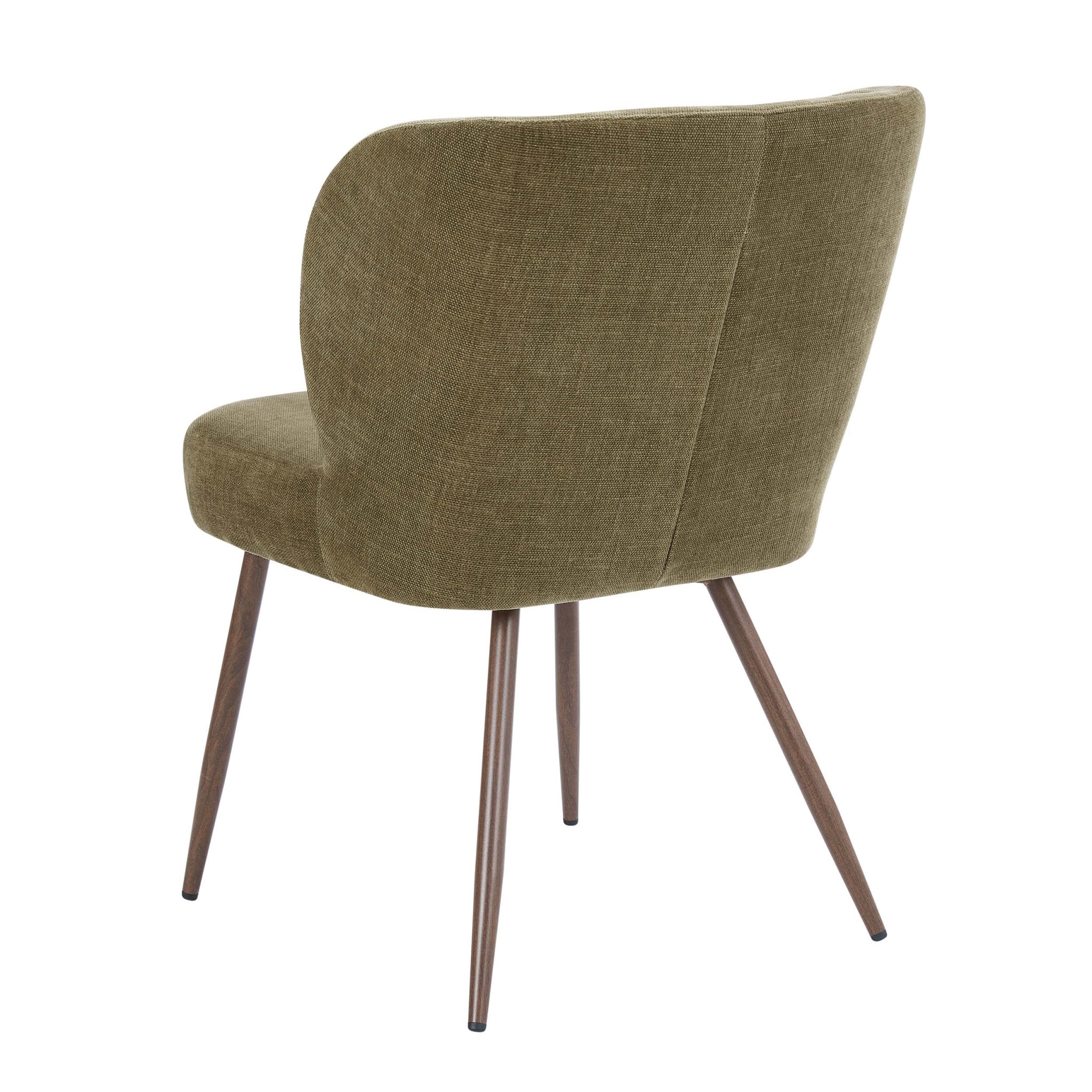 Dusklia - Mabel Set of 2 Dining Chairs - Chenille Olive