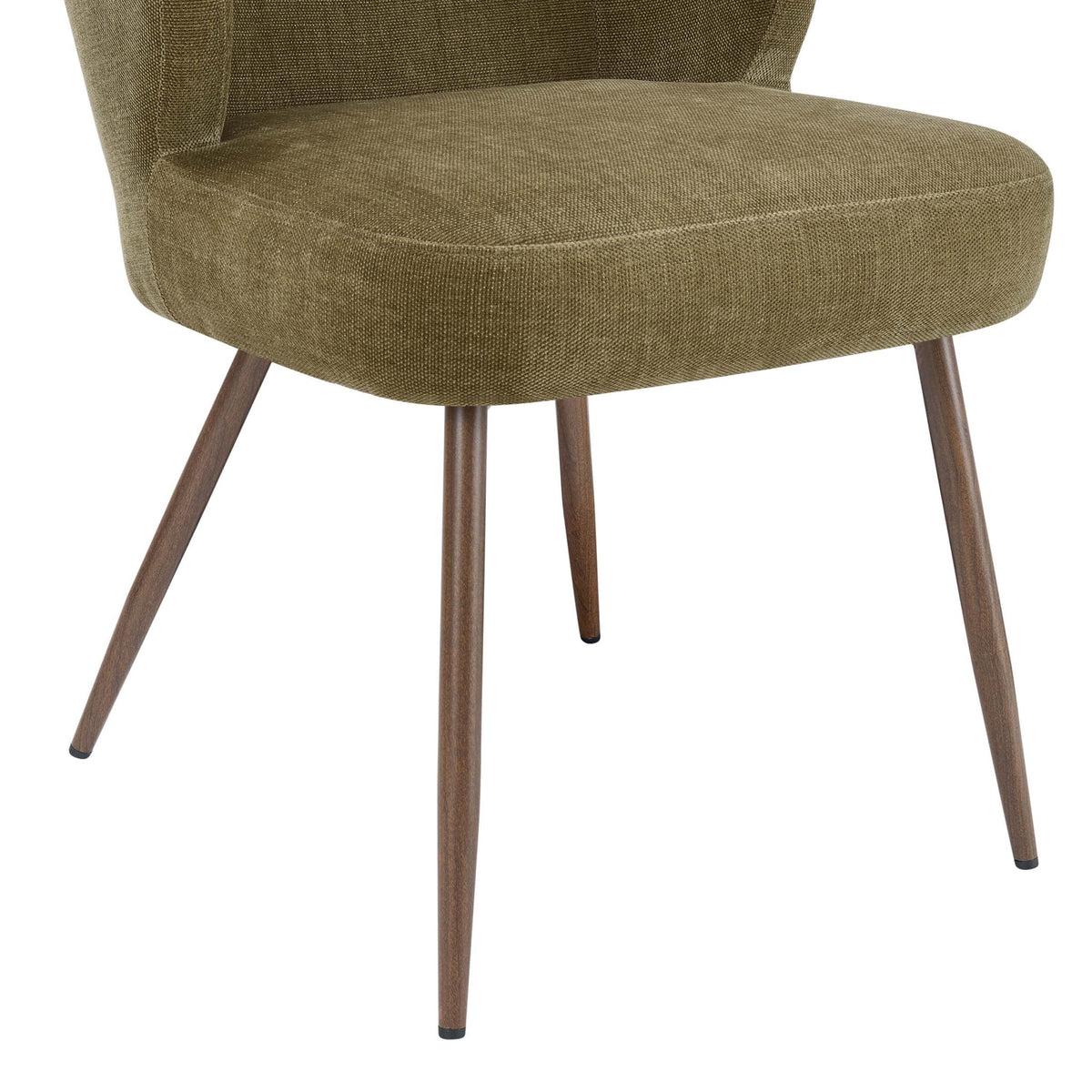 Dusklia - Mabel Set of 2 Dining Chairs - Chenille Olive