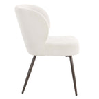 Dusklia - Mabel Set of 2 Dining Chairs - Ivory Chenille