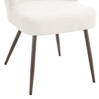 Dusklia - Mabel Set of 2 Dining Chairs - Ivory Chenille