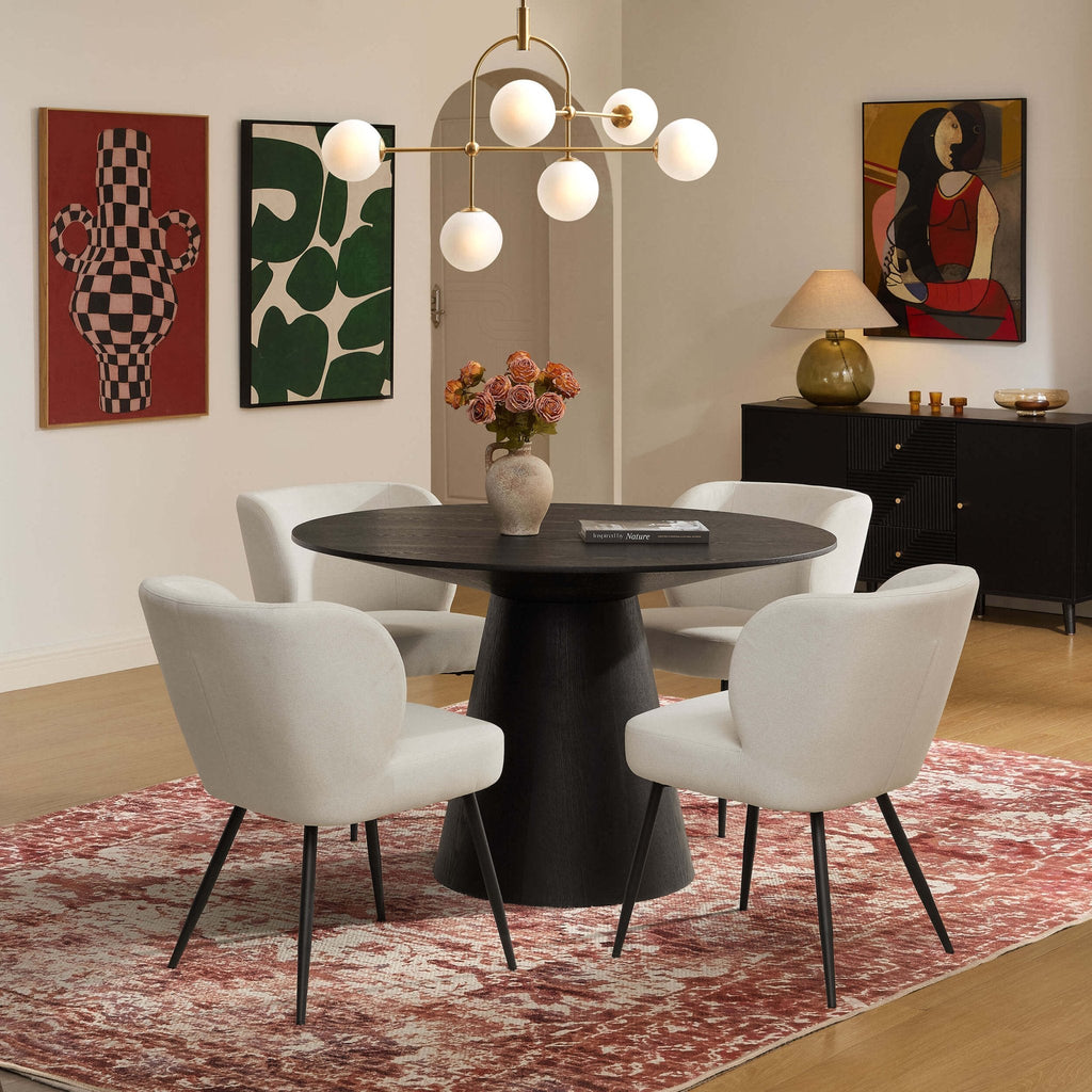 Dusklia - Mabel Set of 2 Dining Chairs - Linen Natural