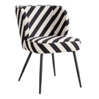 Dusklia - Mabel Set of 2 Dining Chairs - Mono Stripe
