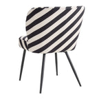 Dusklia - Mabel Set of 2 Dining Chairs - Mono Stripe