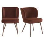Dusklia - Mabel Set of 2 Dining Chairs - Terracotta