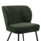 Dusklia - Mabel Set of 2 Dining Chairs - Velvet  - Dark Olive