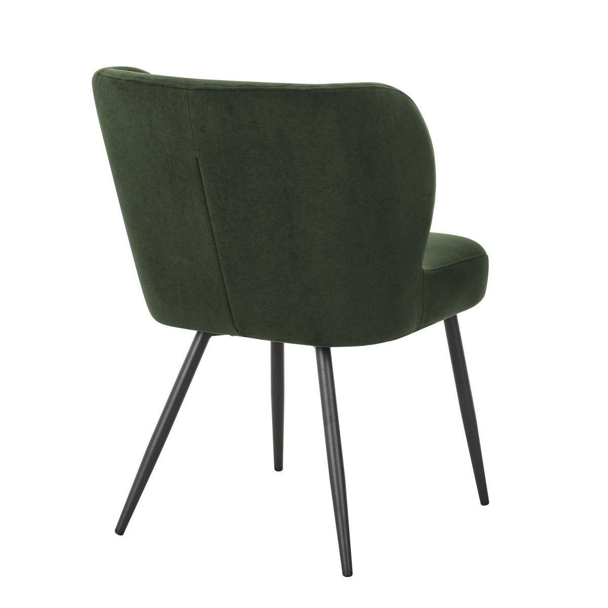 Dusklia - Mabel Set of 2 Dining Chairs - Velvet  - Dark Olive