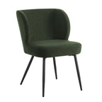 Dusklia - Mabel Set of 2 Dining Chairs - Velvet  - Dark Olive