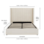 Dusklia - Madison Ottoman Storage Bed - Ecru