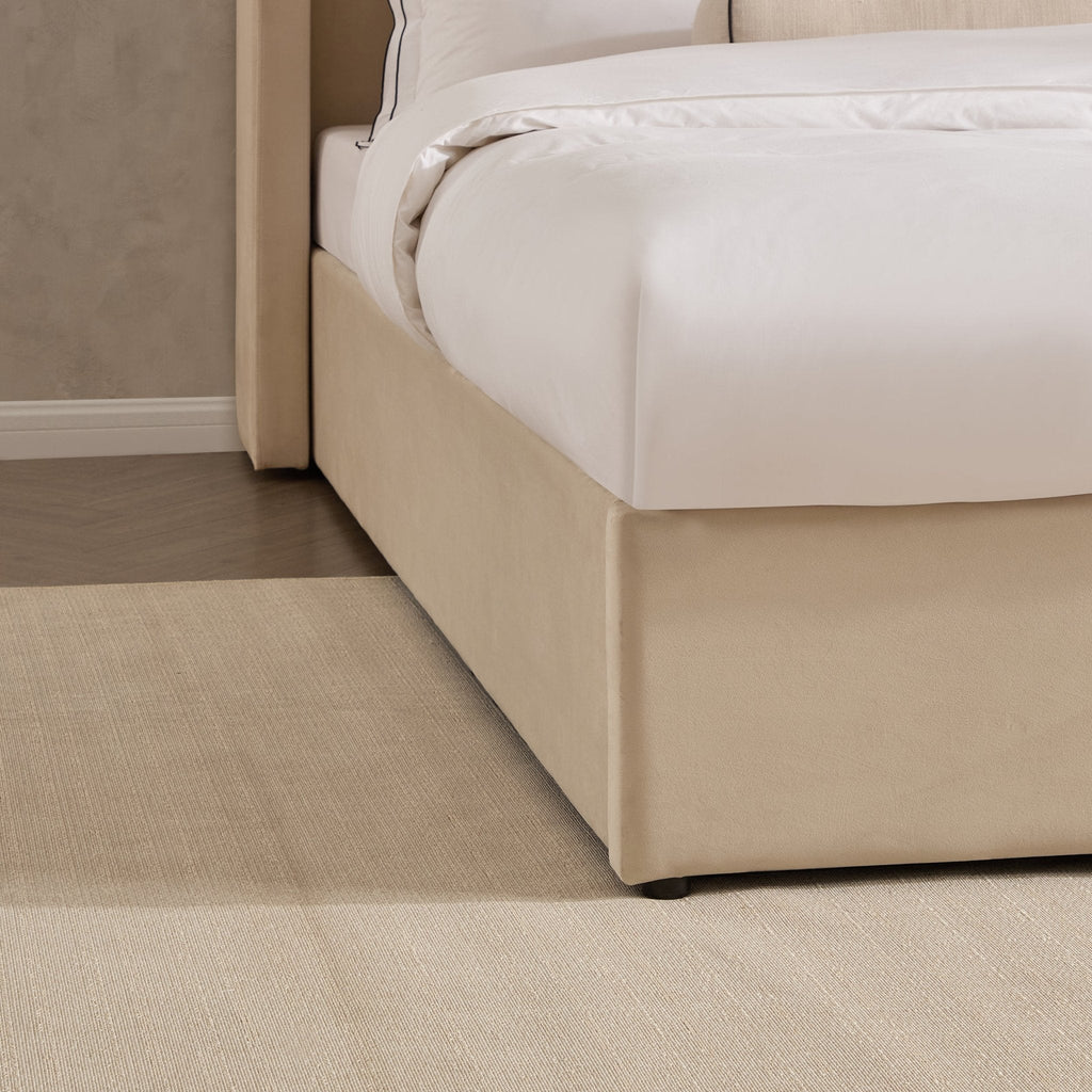Dusklia - Madison Ottoman Storage Bed - Ecru