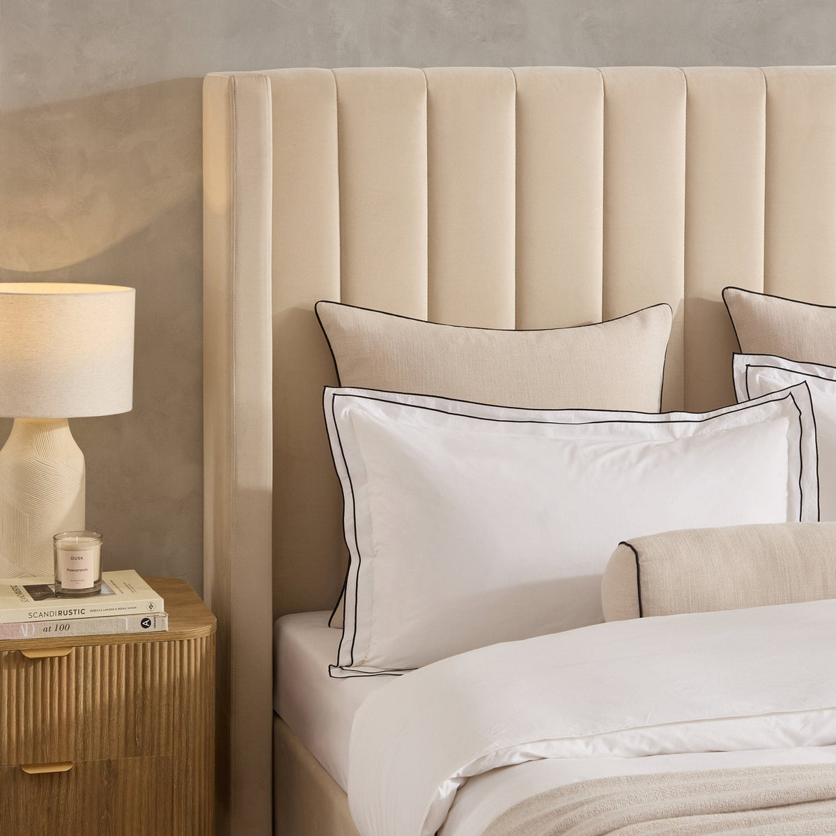 Dusklia - Madison Ottoman Storage Bed - Ecru