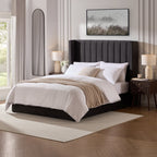 Dusklia - Madison Ottoman Storage Bed - Ink
