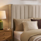 Dusklia - Madison Ottoman Storage Bed - Oatmeal