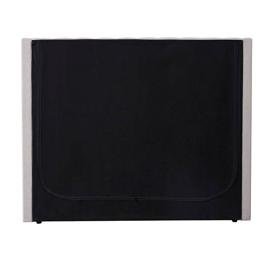 Dusklia - Madison Ottoman Storage Bed - Stone Grey