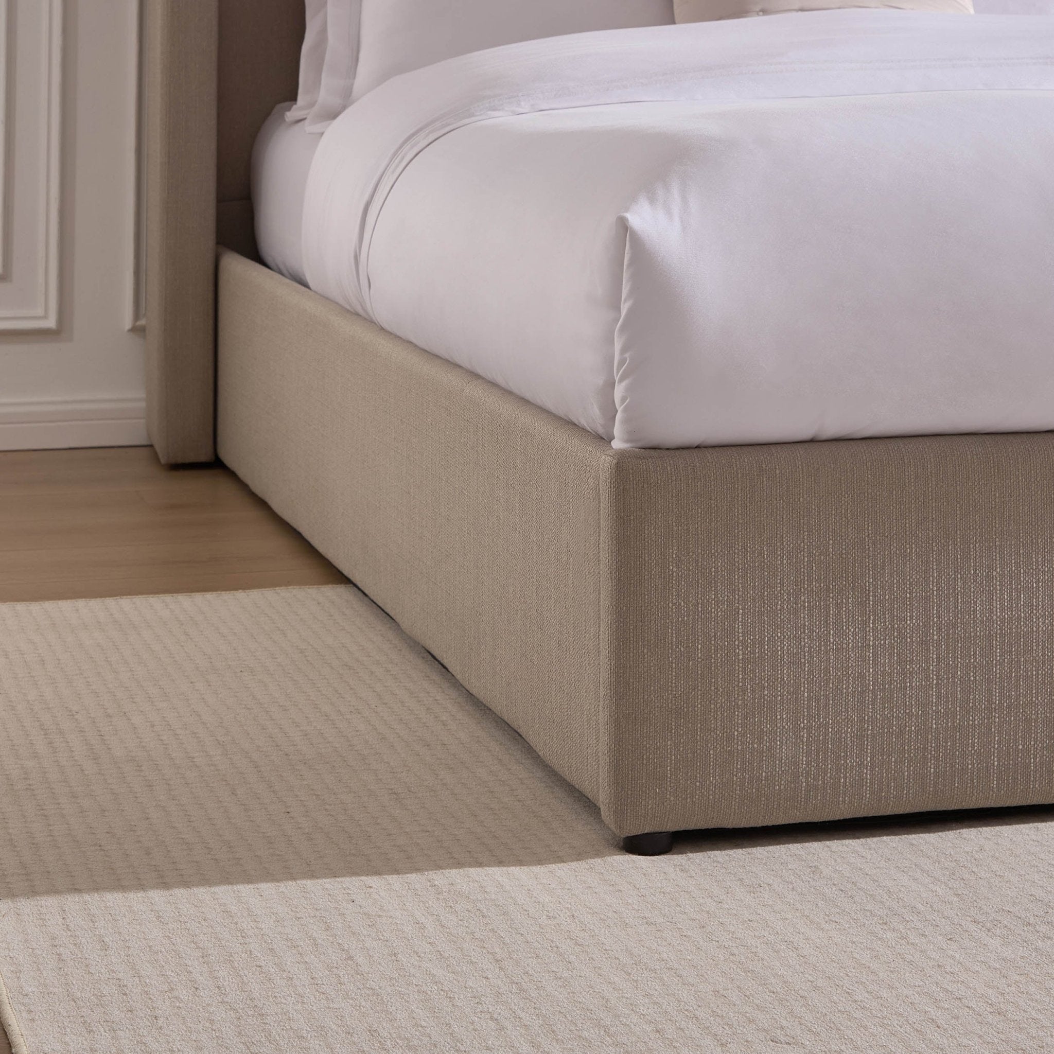 Dusklia - Madison Ottoman Storage Bed - Stone Grey