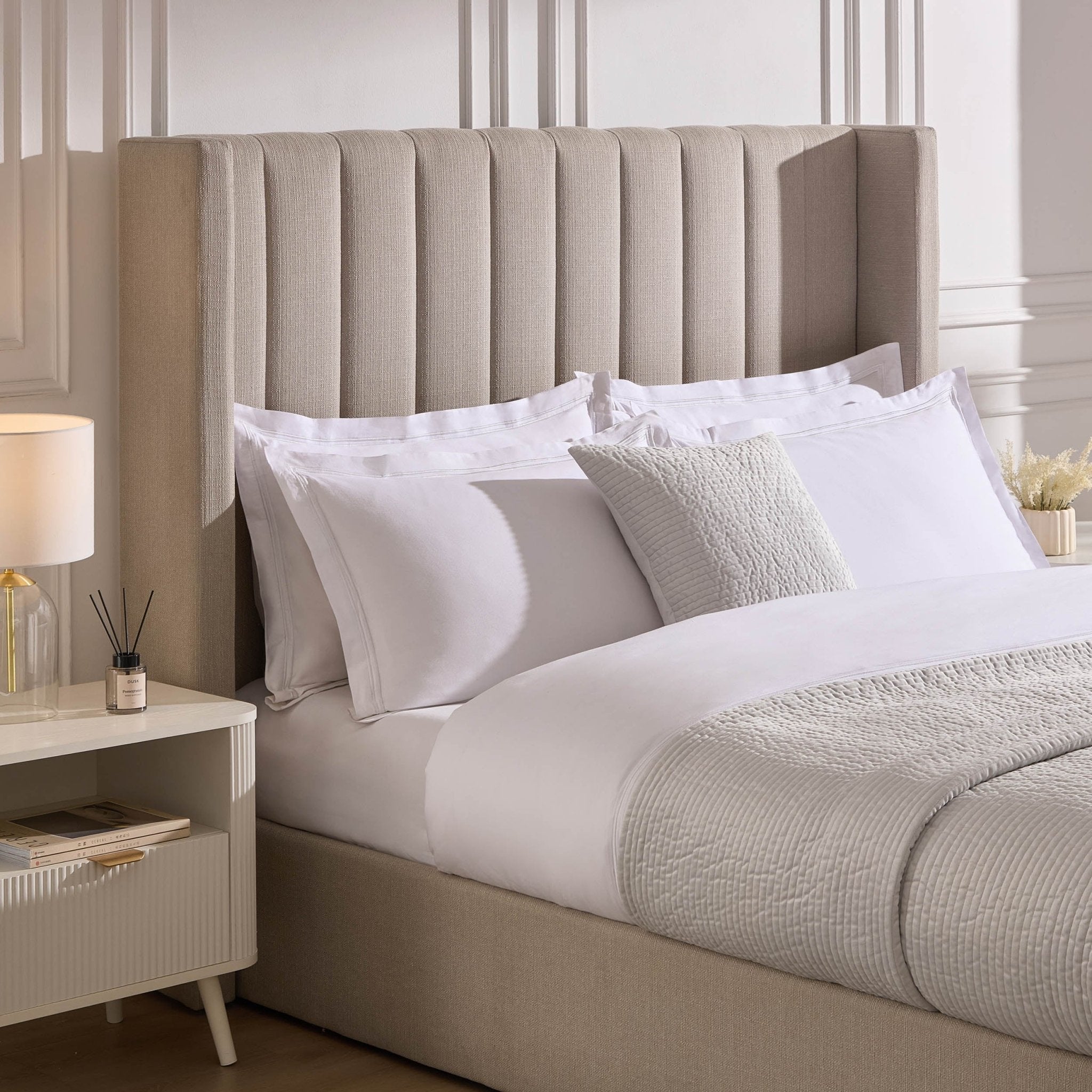 Dusklia - Madison Ottoman Storage Bed - Stone Grey