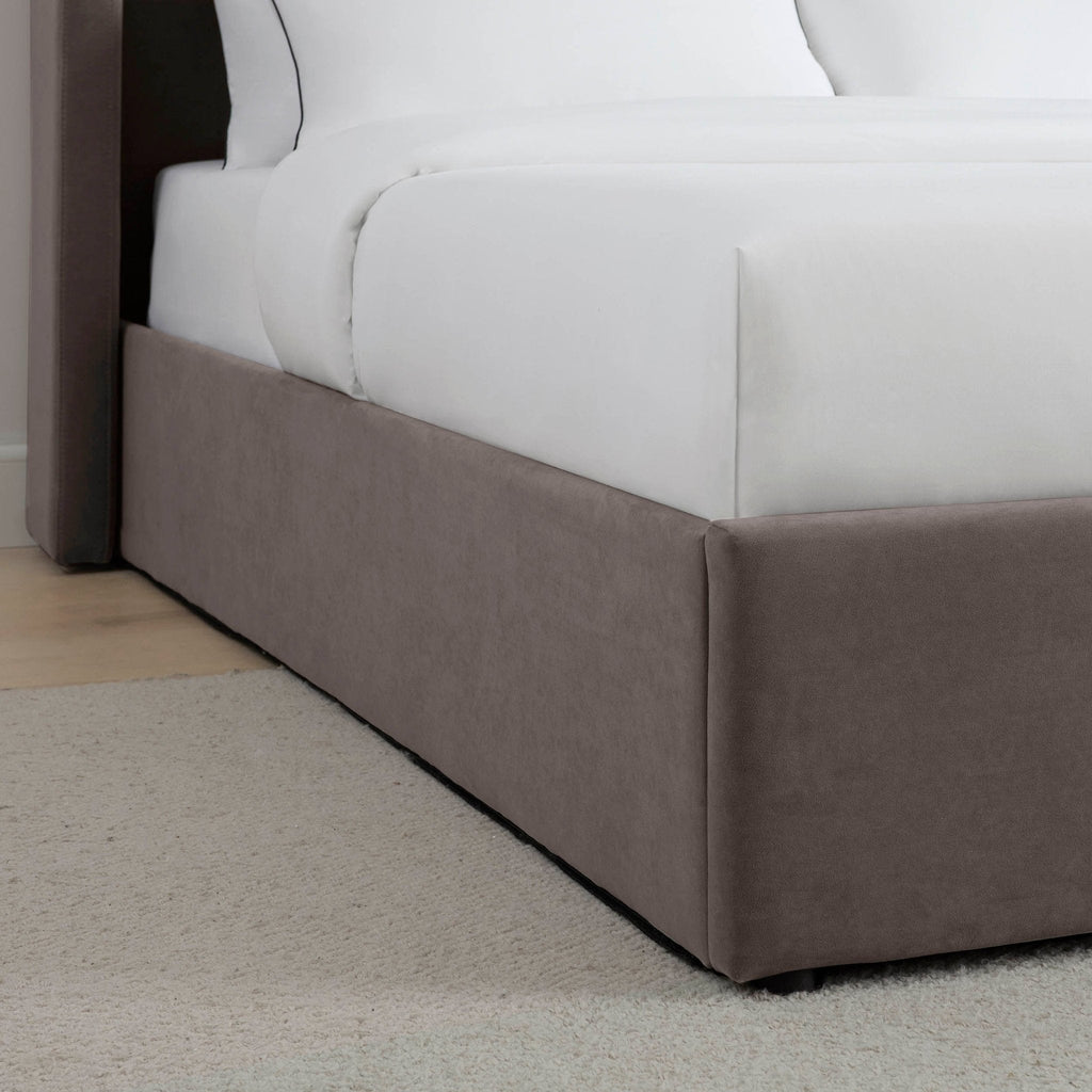 Dusklia - Madison Ottoman Storage Bed - Taupe