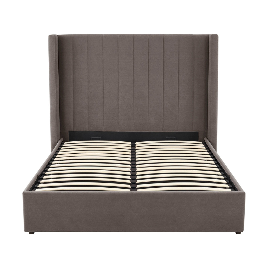 Dusklia - Madison Ottoman Storage Bed - Taupe