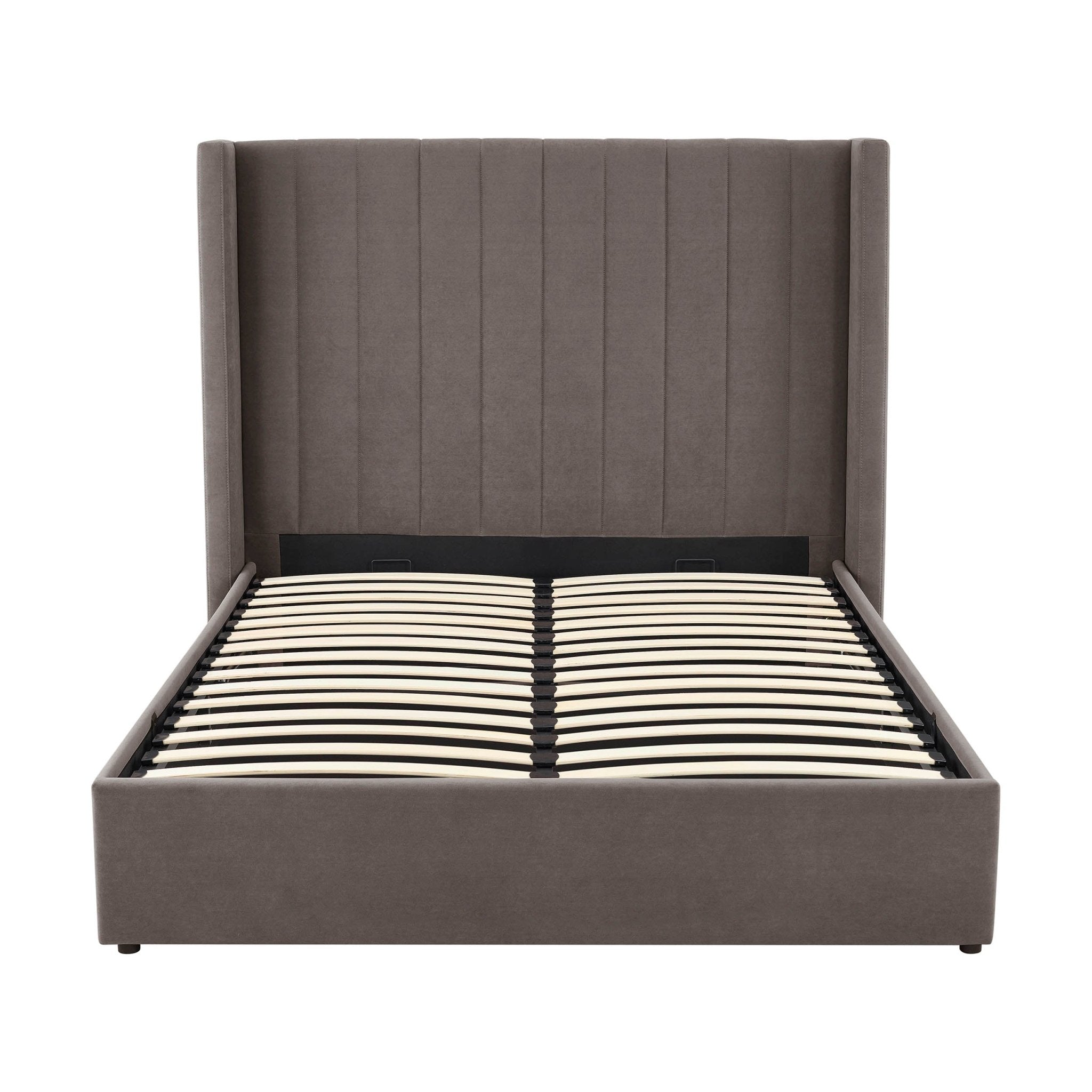 Dusklia - Madison Ottoman Storage Bed - Taupe