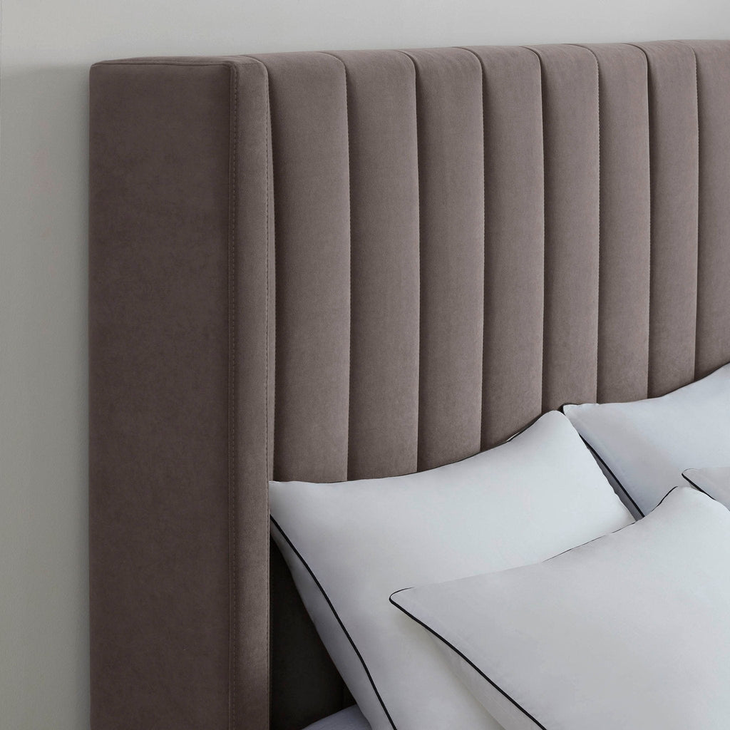 Dusklia - Madison Ottoman Storage Bed - Taupe