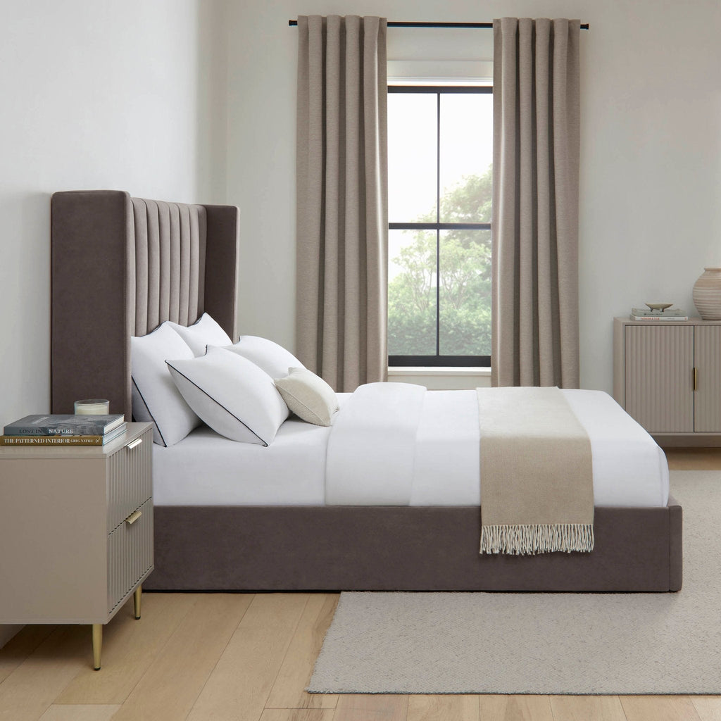 Dusklia - Madison Ottoman Storage Bed - Taupe