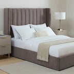 Dusklia - Madison Ottoman Storage Bed - Taupe