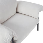 Dusklia - Maeve Slouched Accent Chair - Chenille Ivory