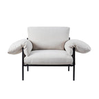 Dusklia - Maeve Slouched Accent Chair - Chenille Ivory