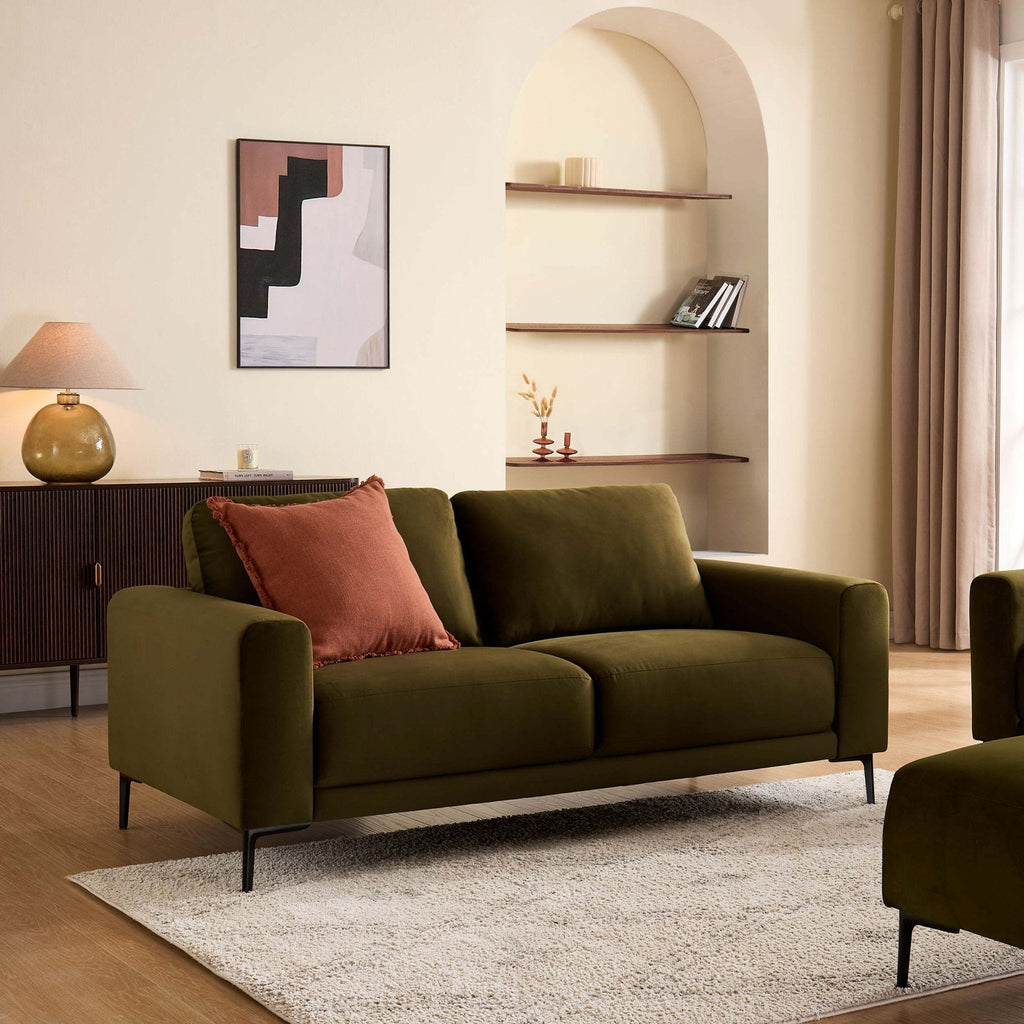 Dusklia - Malibu 2 Seater Sofa - Rich Green