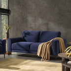 Dusklia - Malibu 2 Seater Sofa - Chenille Navy