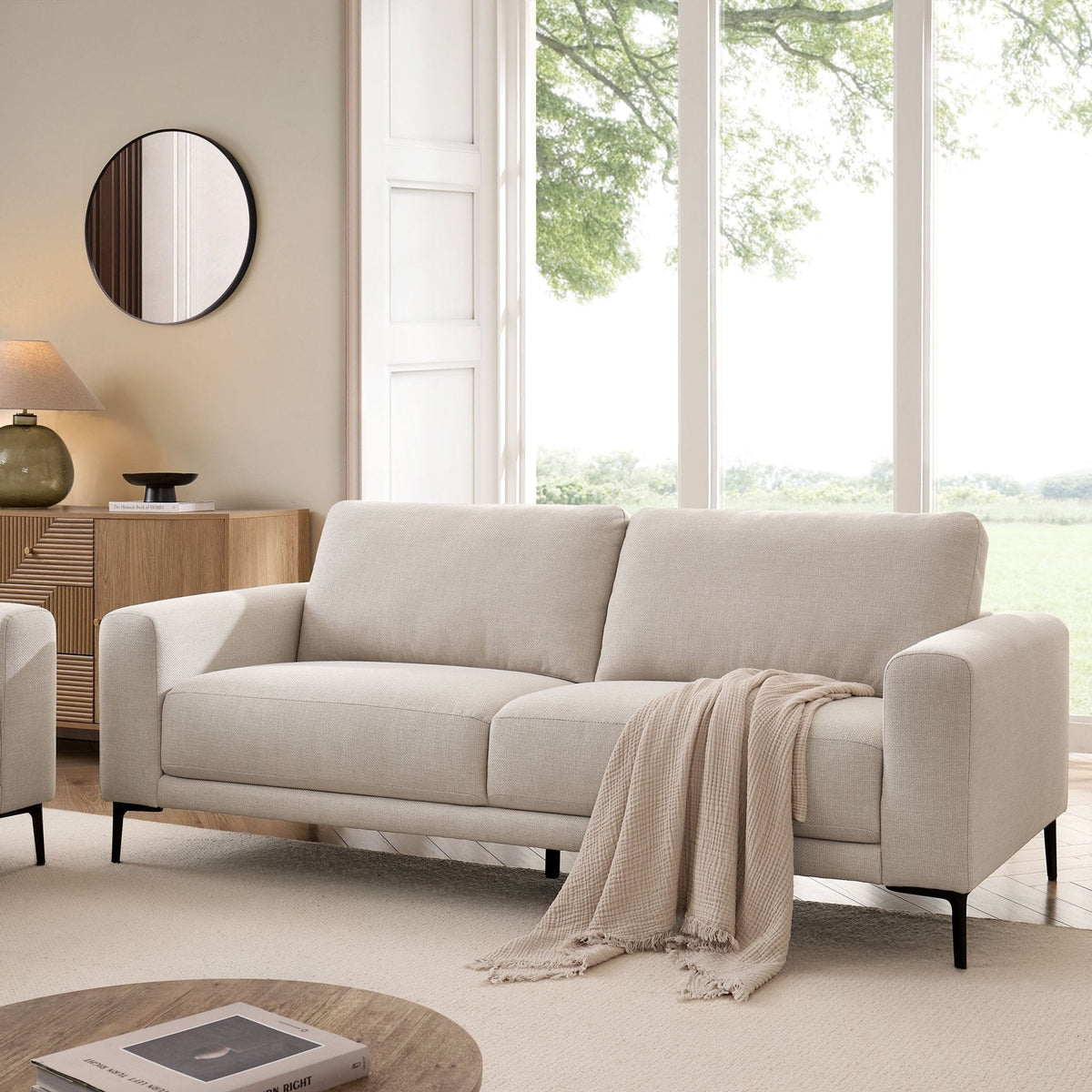 Dusklia - Malibu 3 Seater Sofa - Beige