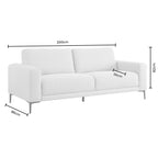 Dusklia - Malibu 3 Seater Sofa - Beige