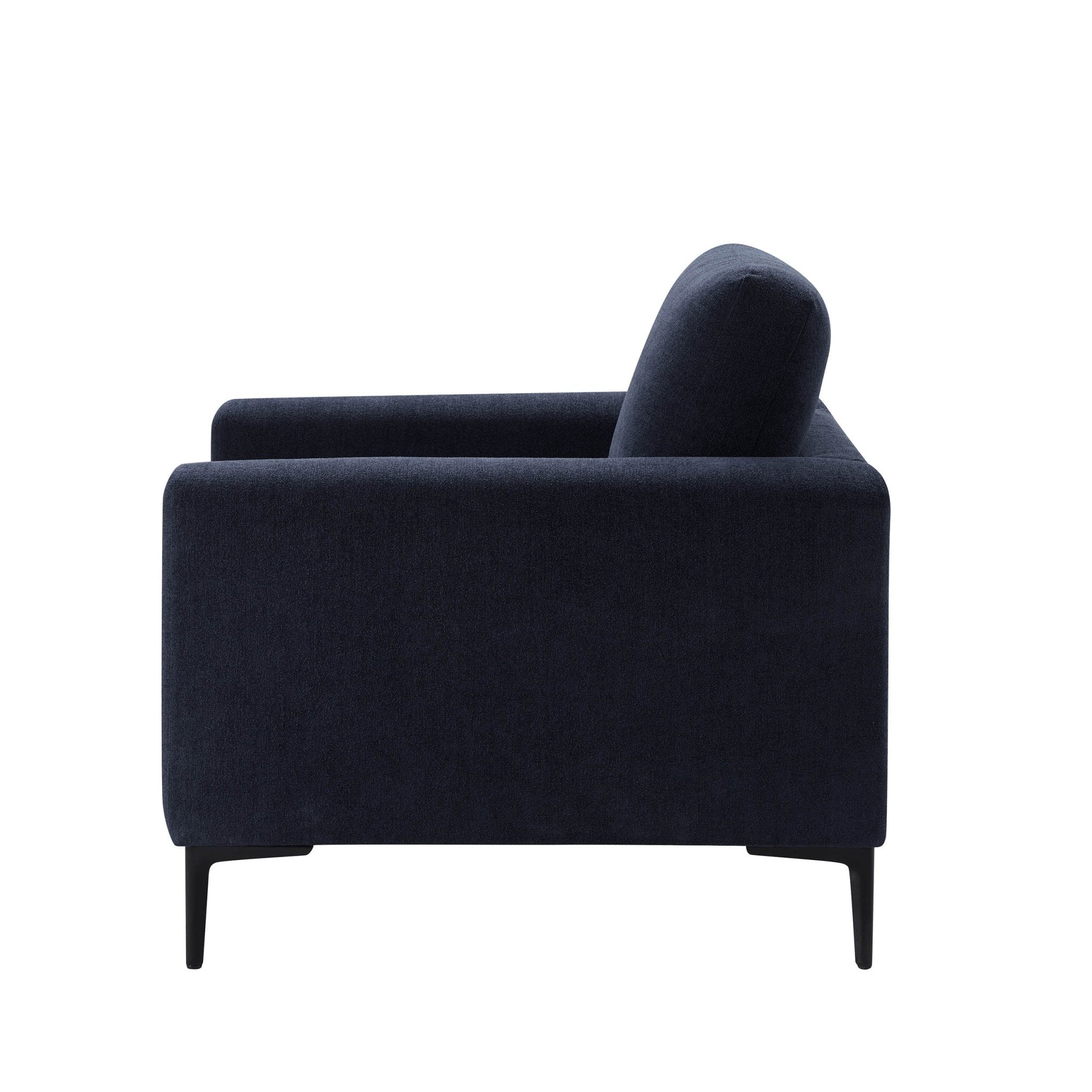 Dusklia - Malibu Armchair - Chenille Navy