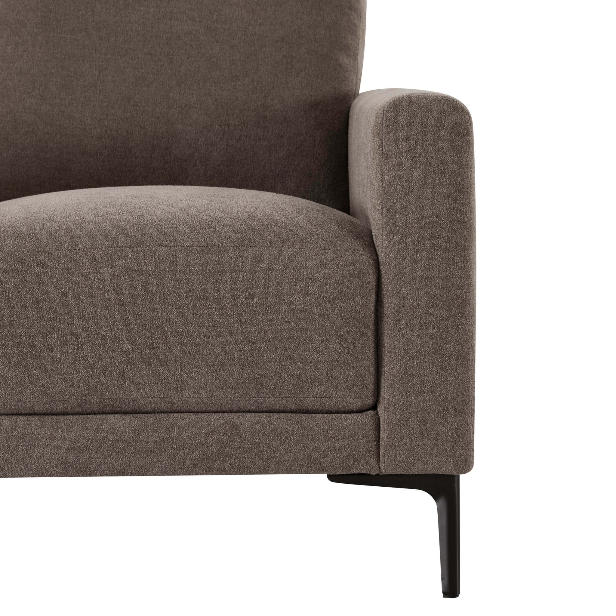 Dusklia - Malibu Small 2 Seater Sofa - Chenille Mushroom