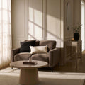 Dusklia - Malibu Small 2 Seater Sofa - Chenille Mushroom