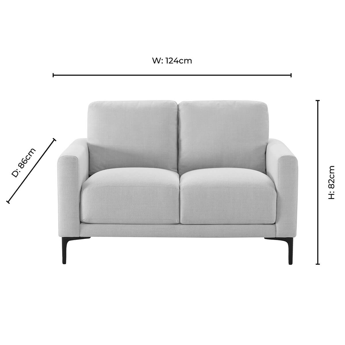 Dusklia - Malibu Small 2 Seater Sofa - Rich Green