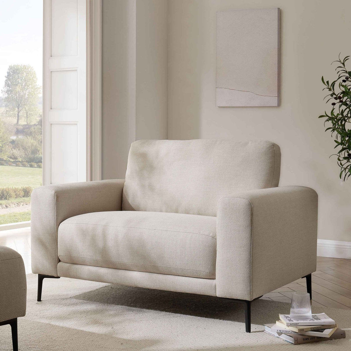 Dusklia - Malibu Loveseat - Beige