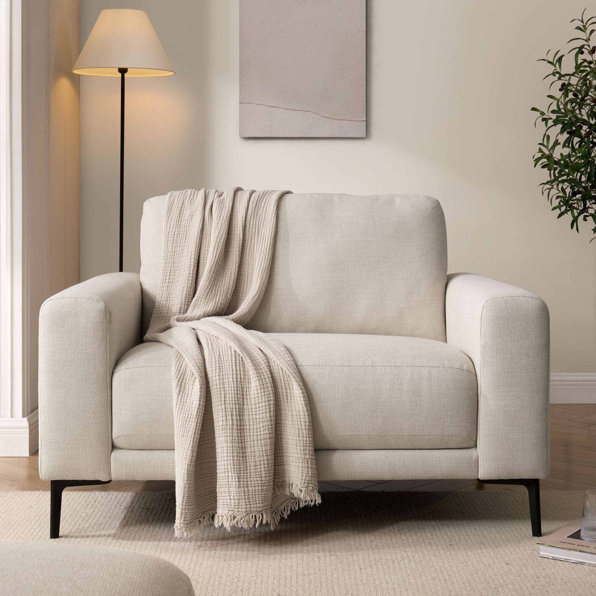 Dusklia - Malibu Loveseat - Beige