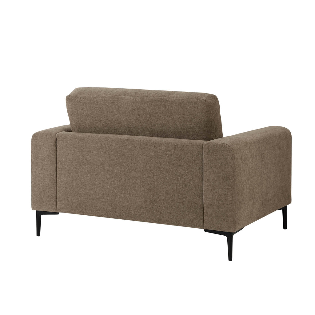 Dusklia - Malibu Loveseat - Chenille Mushroom