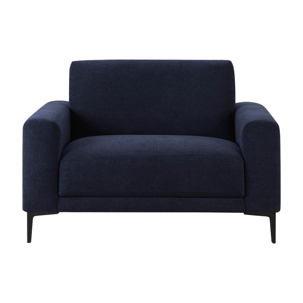 Dusklia - Malibu Loveseat - Chenille Navy