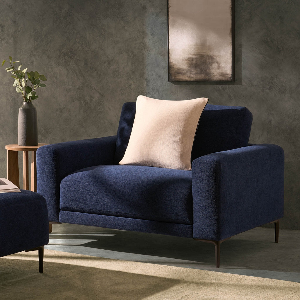 Dusklia - Malibu Loveseat - Chenille Navy