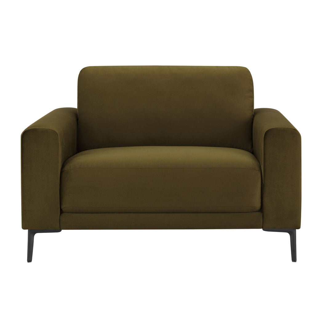 Dusklia - Malibu Loveseat - Rich Green