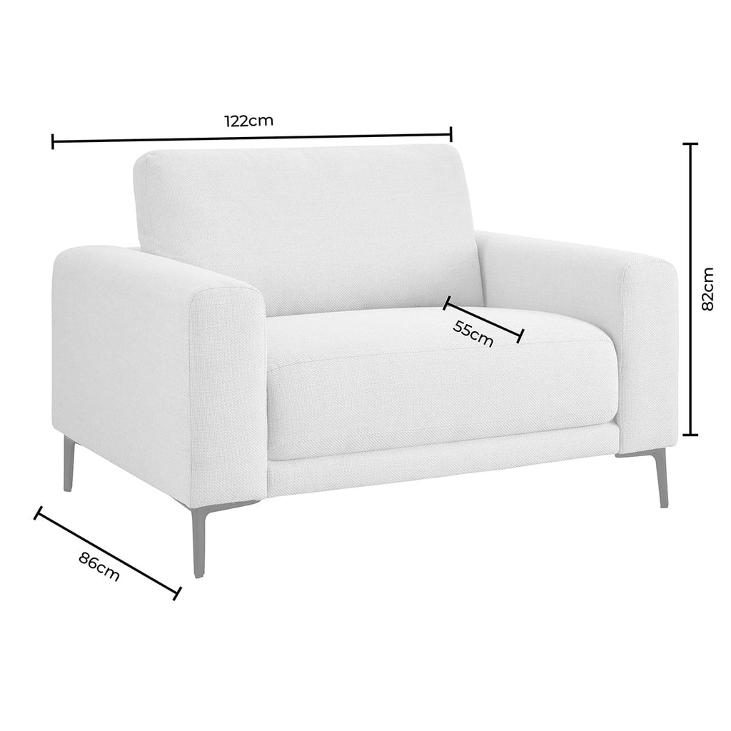 Dusklia - Malibu Loveseat - Chenille Mushroom