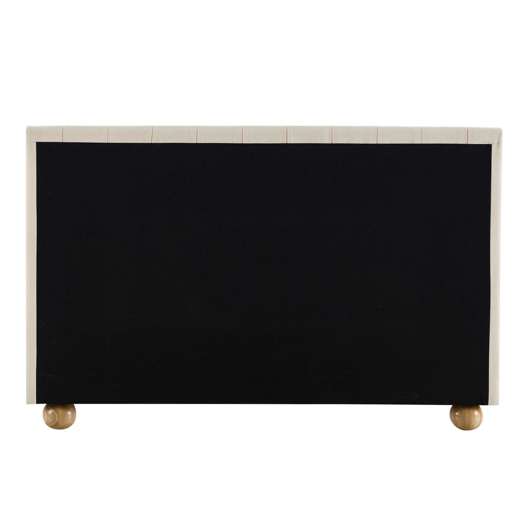 Dusklia - Malmo Bed Frame - Cream Linen