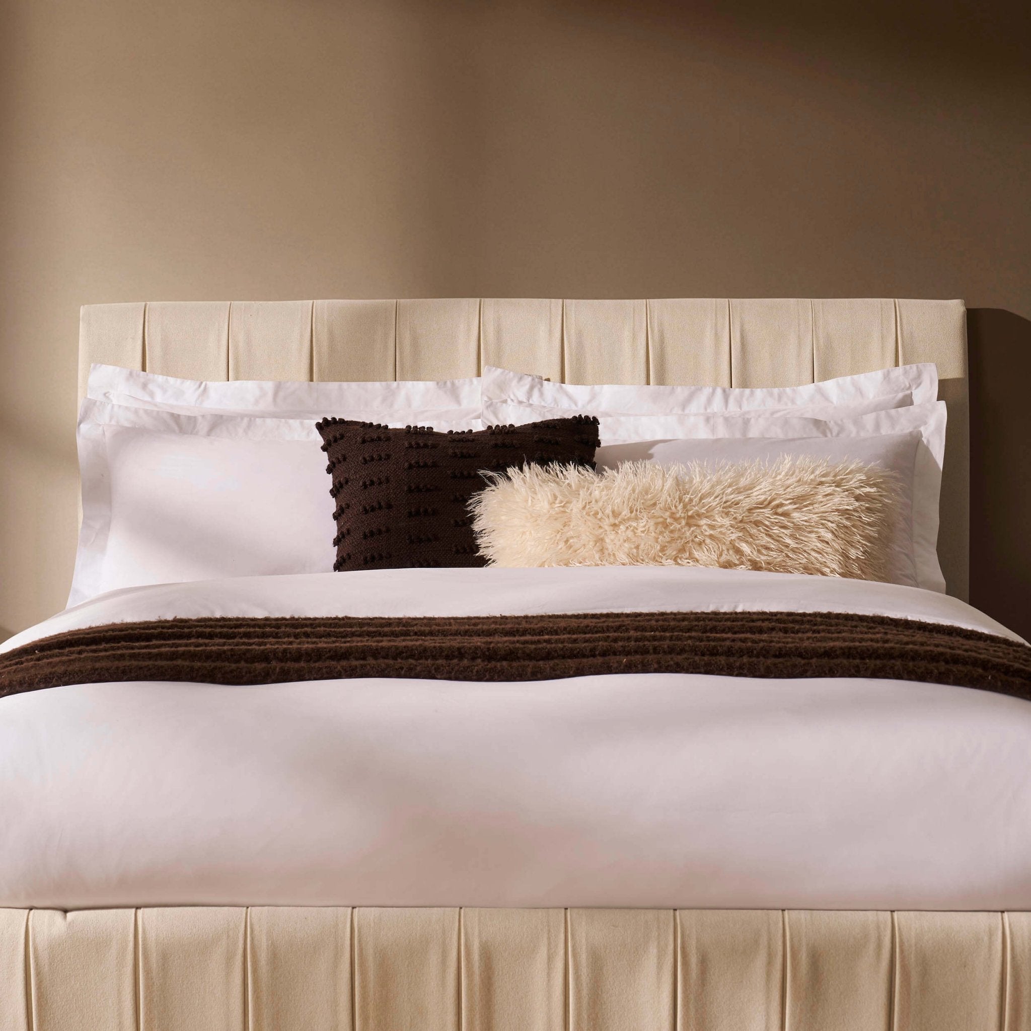 Dusklia - Malmo Bed Frame - Cream Linen
