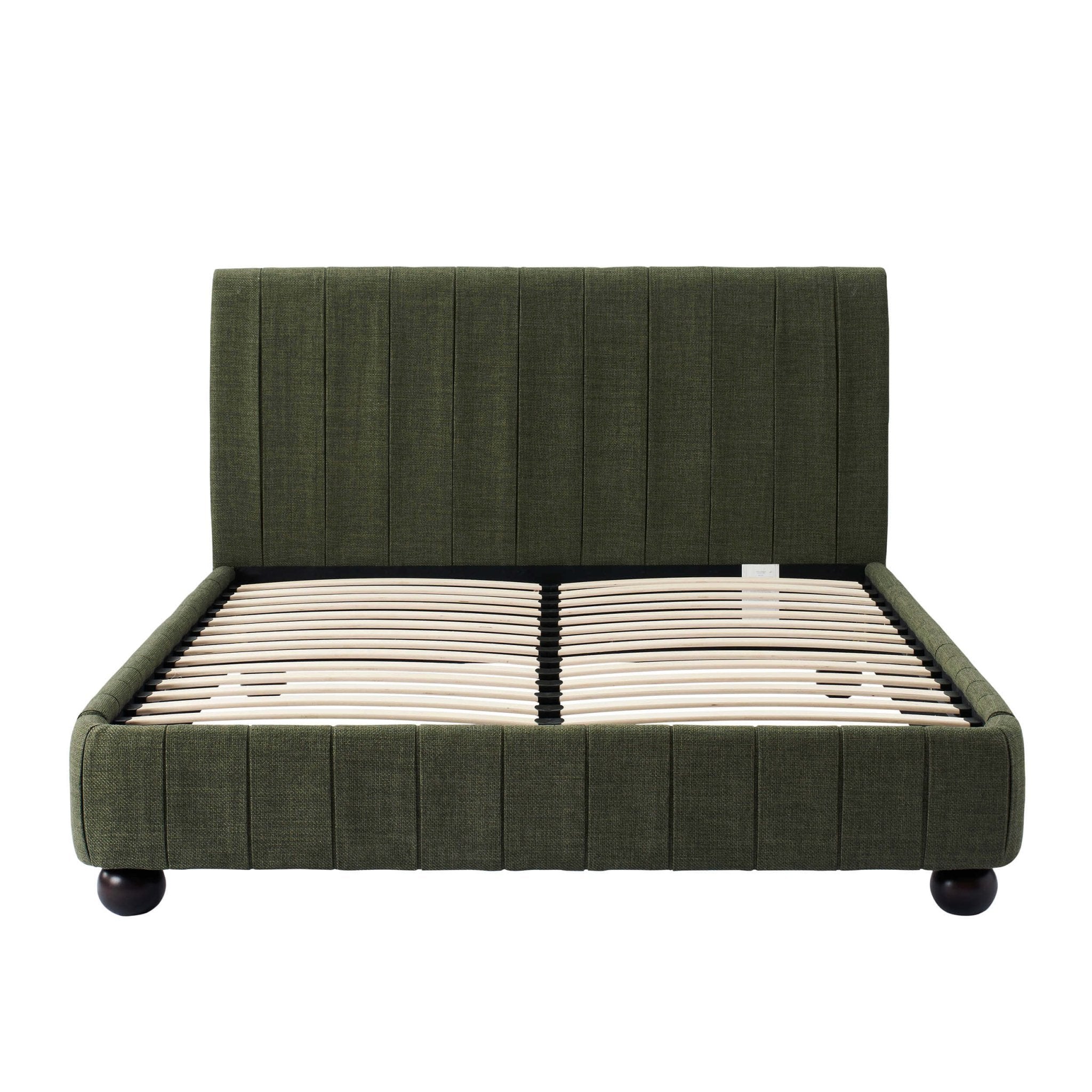Cadre de lit Malmo - Vert pin tissé