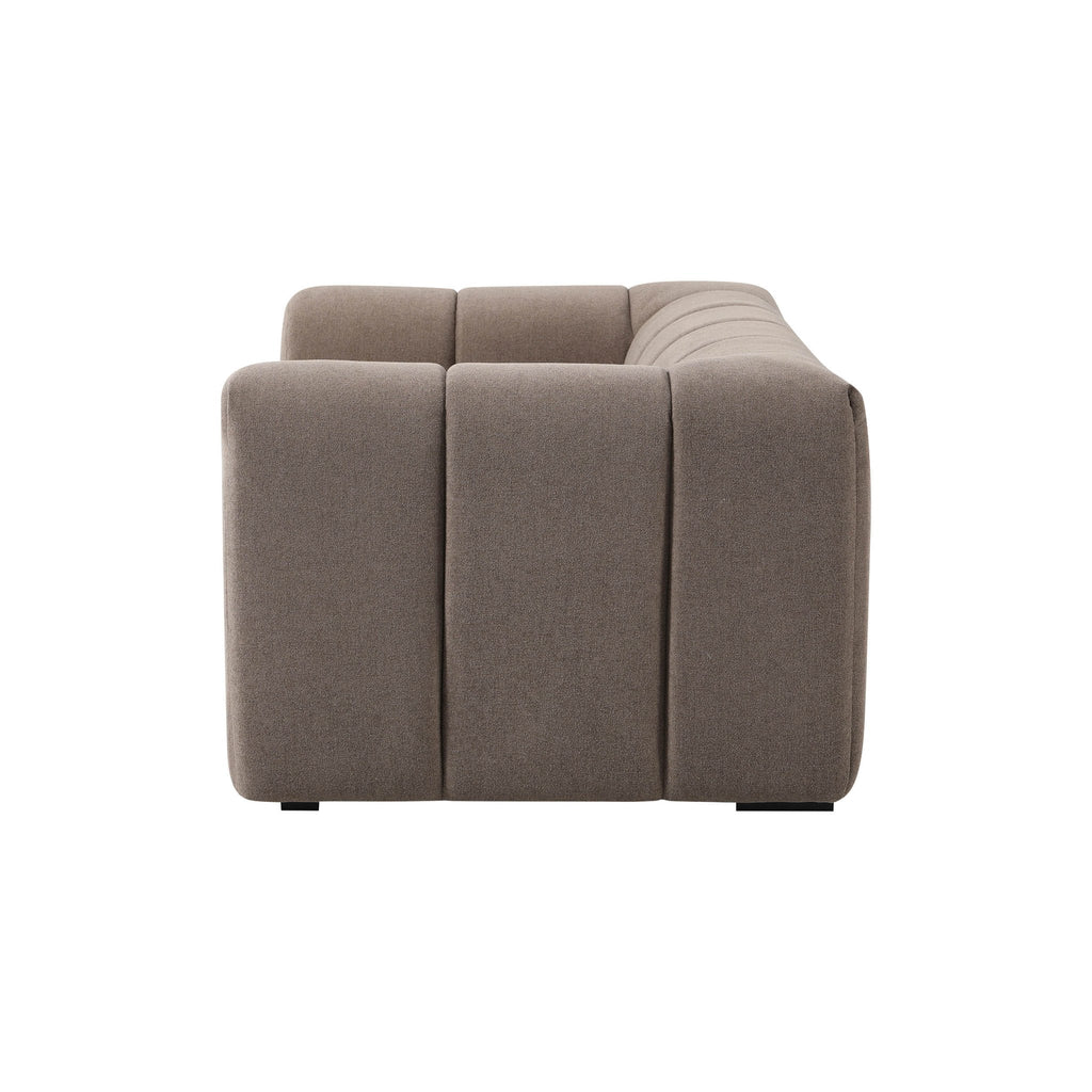 Dusklia - Manhattan 2 Seater Sofa - Chenille Mushroom