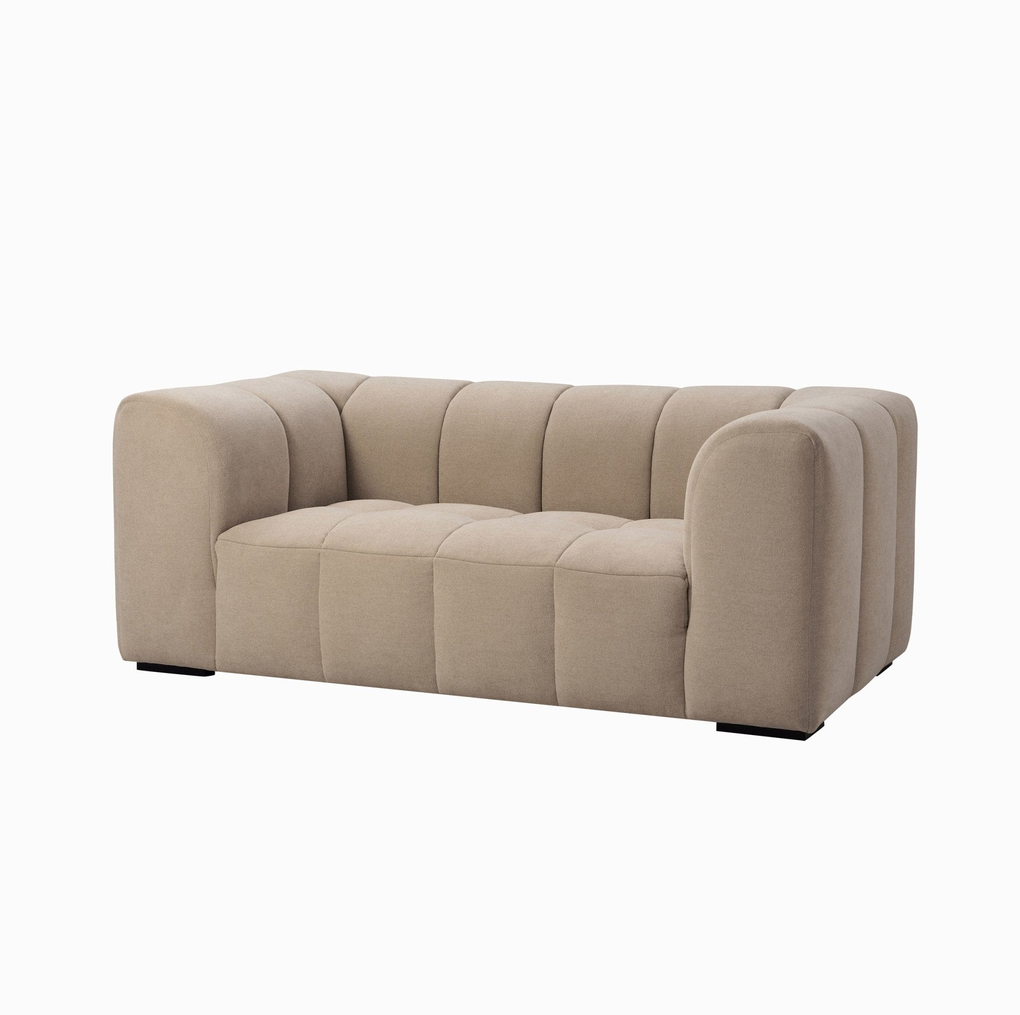 Dusklia - Manhattan 2 Seater Sofa- Chenille Oatmeal